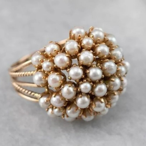 Bush - Wrapped Pearl Ring