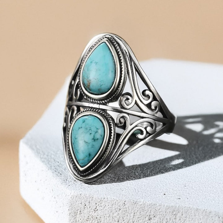 Ring "Echo Protector" in Turquoise & Silver
