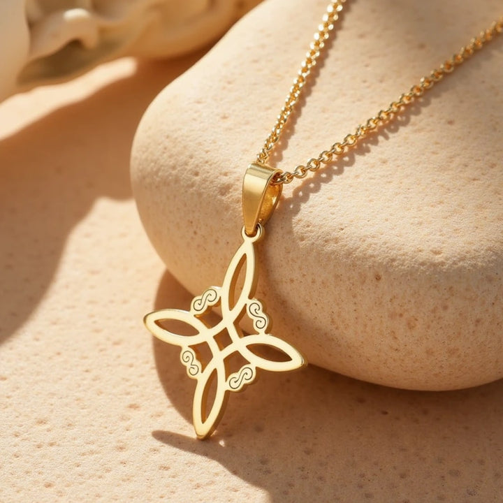 "Mystical Shield" Necklace - Witch's Knot