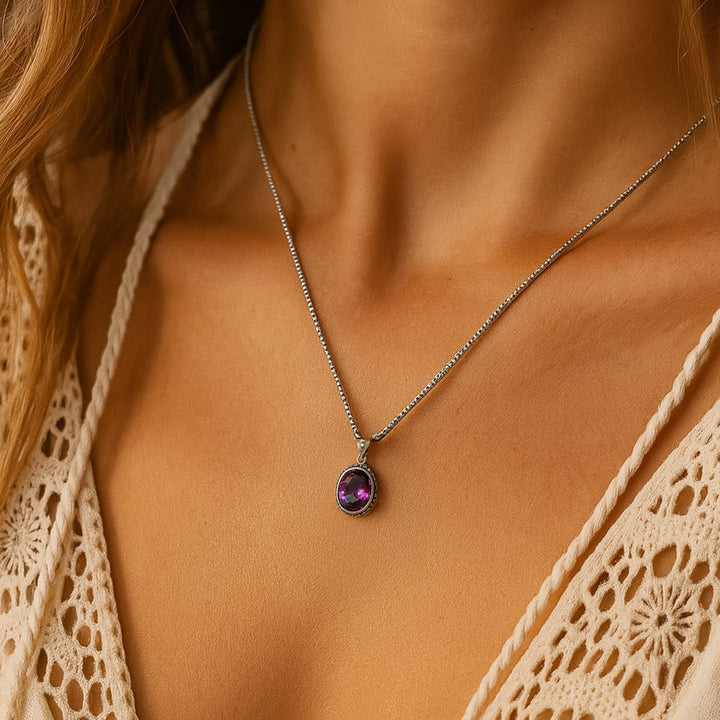 "Serene Creativity" Pendant in Rainbow Mystic Topaz