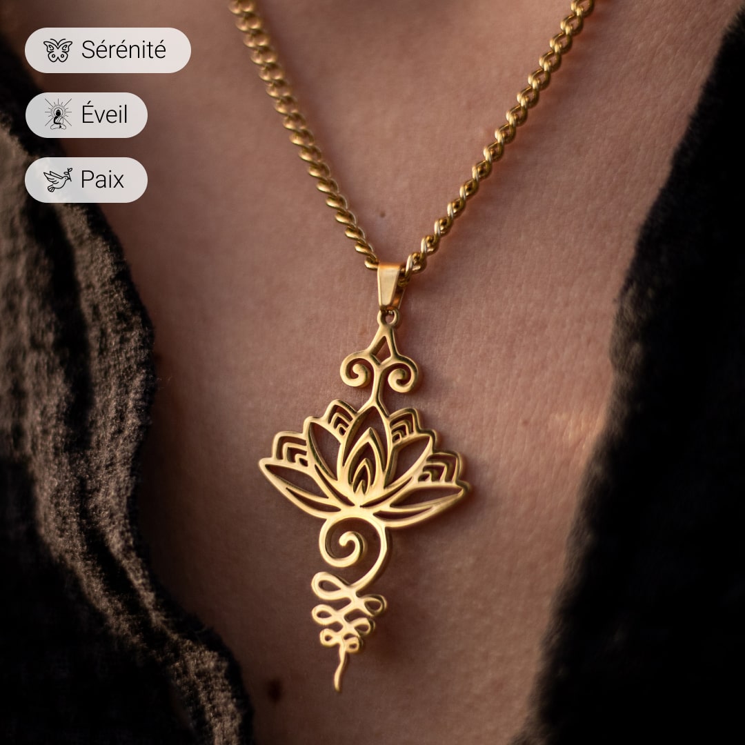 "Unalome Lotus" Pendant