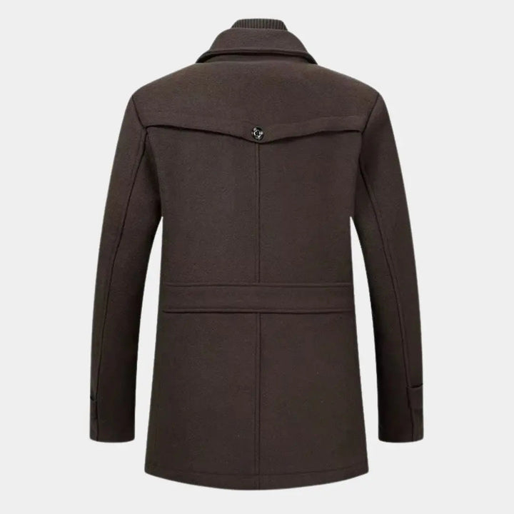 Aristocratic Coat Made of Black Wool
