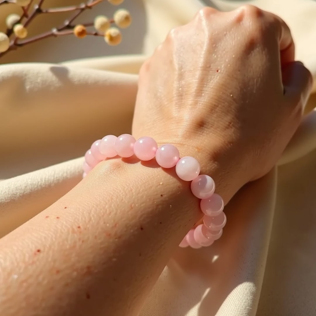 "Unconditional Love" Bracelet in Rose Quartz