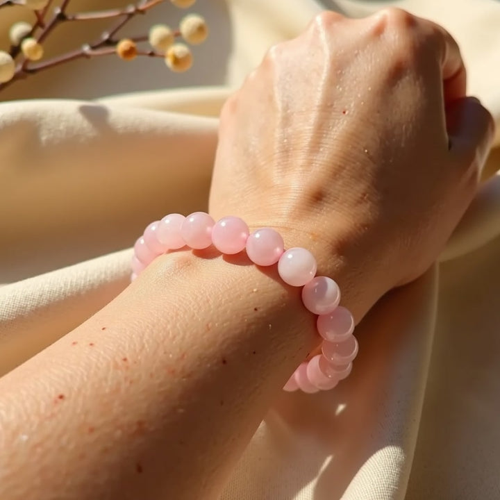 "Unconditional Love" Bracelet in Rose Quartz