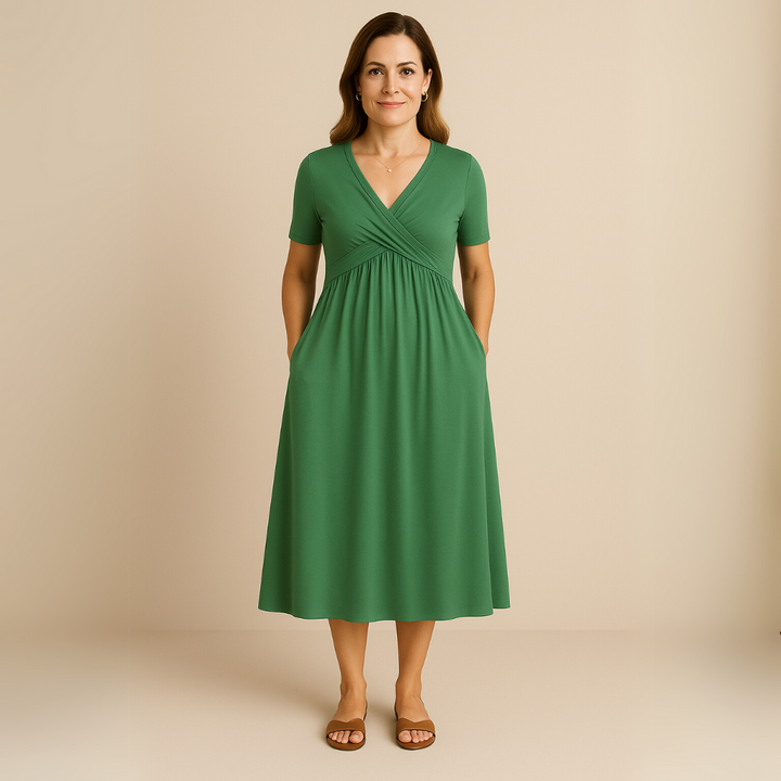 Mira Short-Sleeve Dress