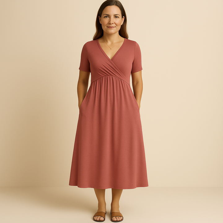 Mira Short-Sleeve Dress