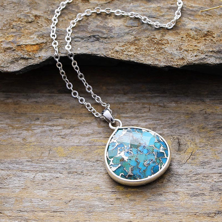 "Eau Céleste" Pendant in Turquoise