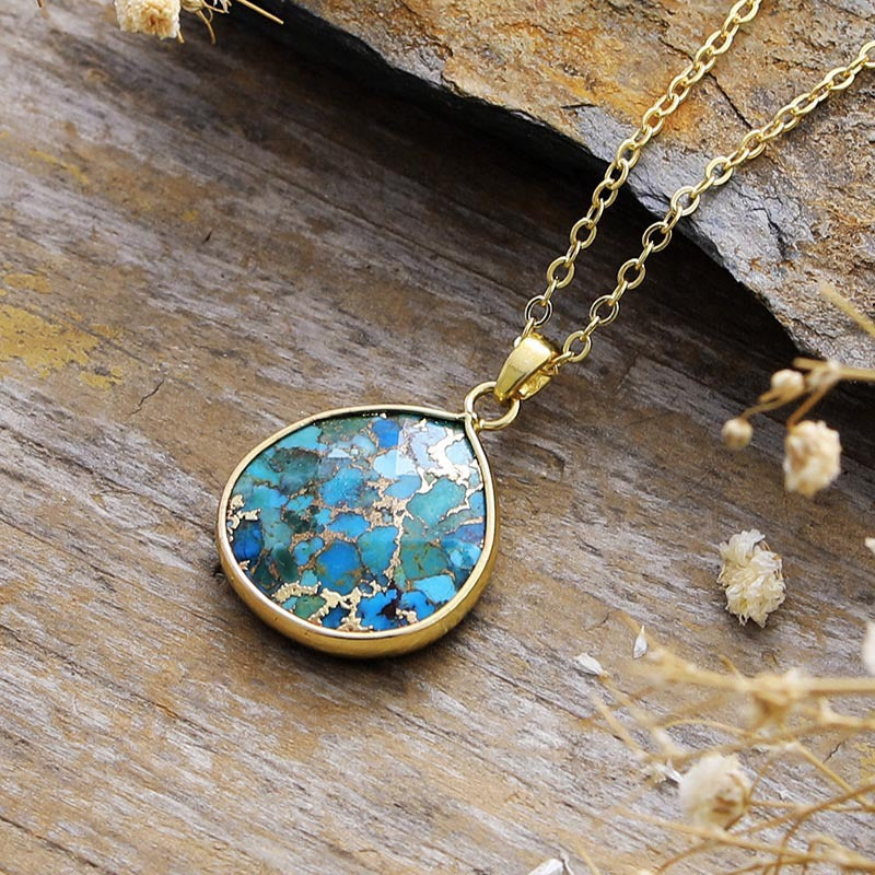 "Eau Céleste" Pendant in Turquoise