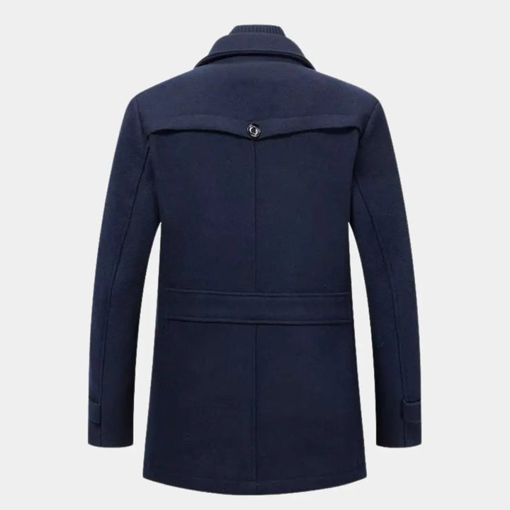 Aristocratic Coat Made of Black Wool