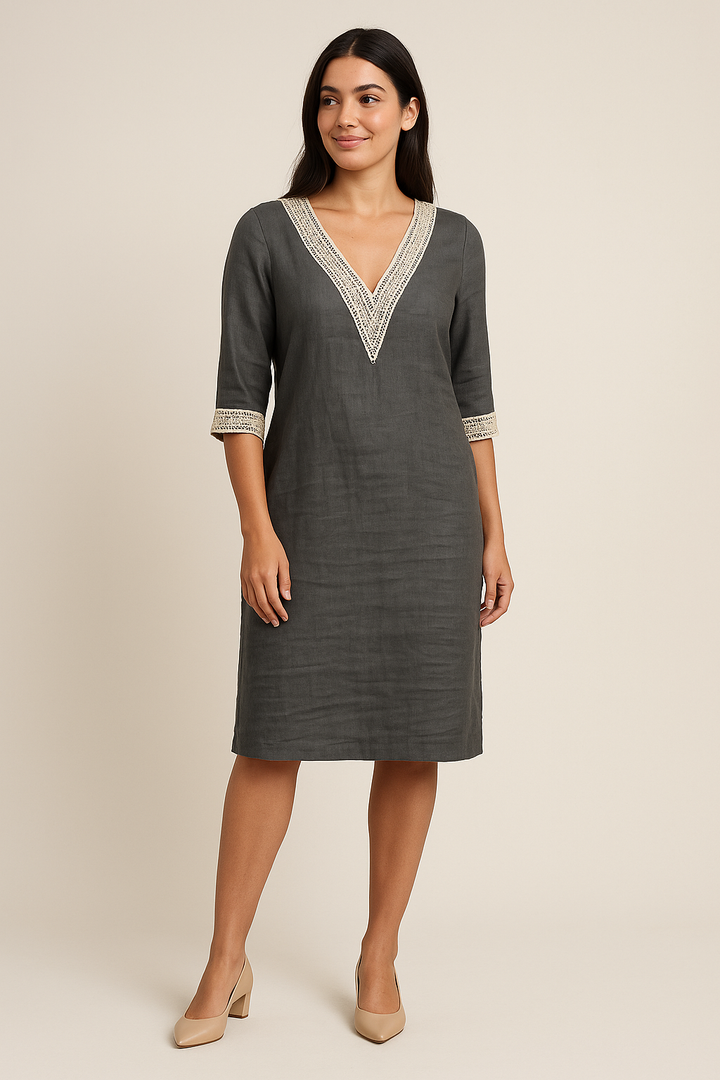 SOHO | Breathable Women's Dress Made of Linen Blend, Airy & Light