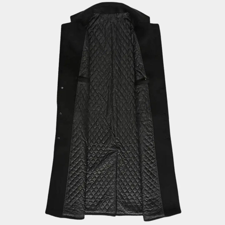 Men's Wool Blend Trench Coat
