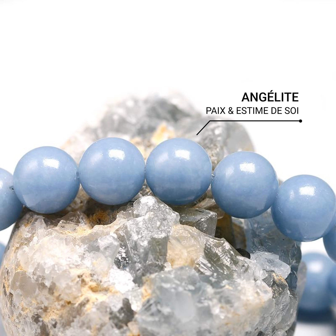 "Calm of Angels" Bracelet in Angelite
