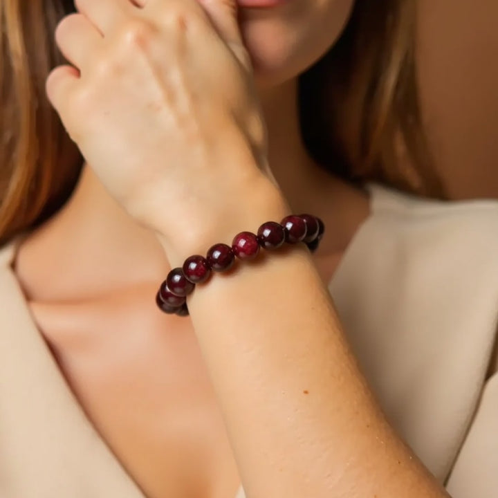 "Force de Life" Bracelet in Almandine Garnet