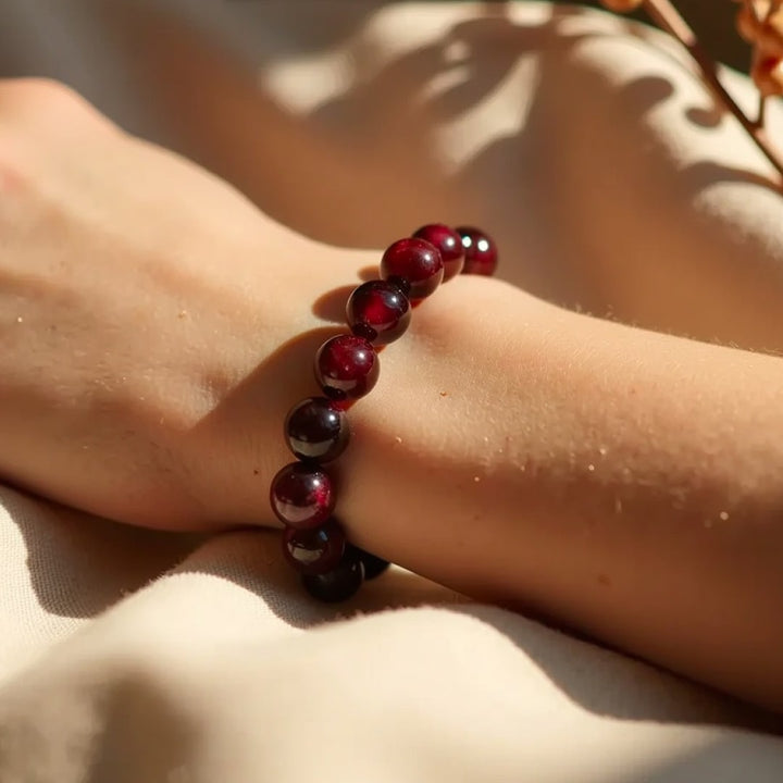 "Force de Life" Bracelet in Almandine Garnet