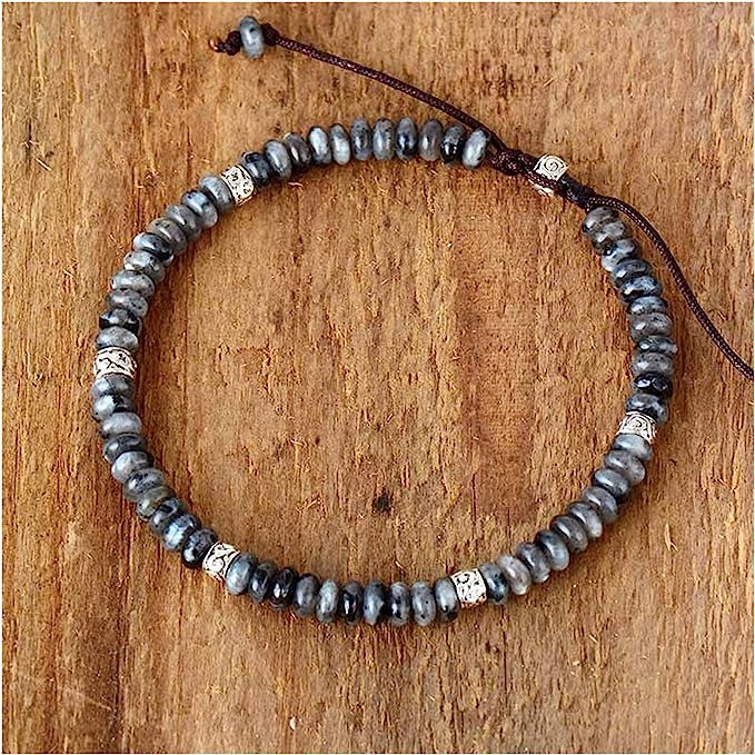 "Inner Strength" Bracelet in Larvikite