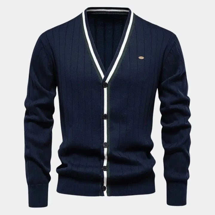 Cotton Button-Up Cardigan Sweater