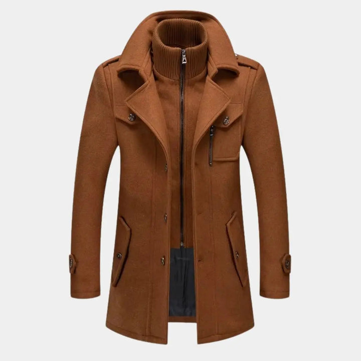 Aristocratic Coat Made of Black Wool