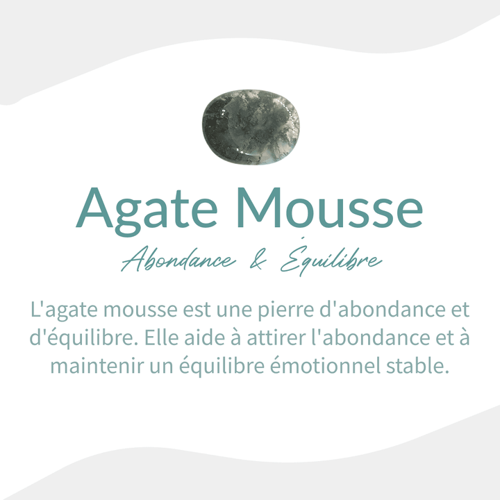 Adjustable Ring "Vegetal Awakening" in Moss Agate