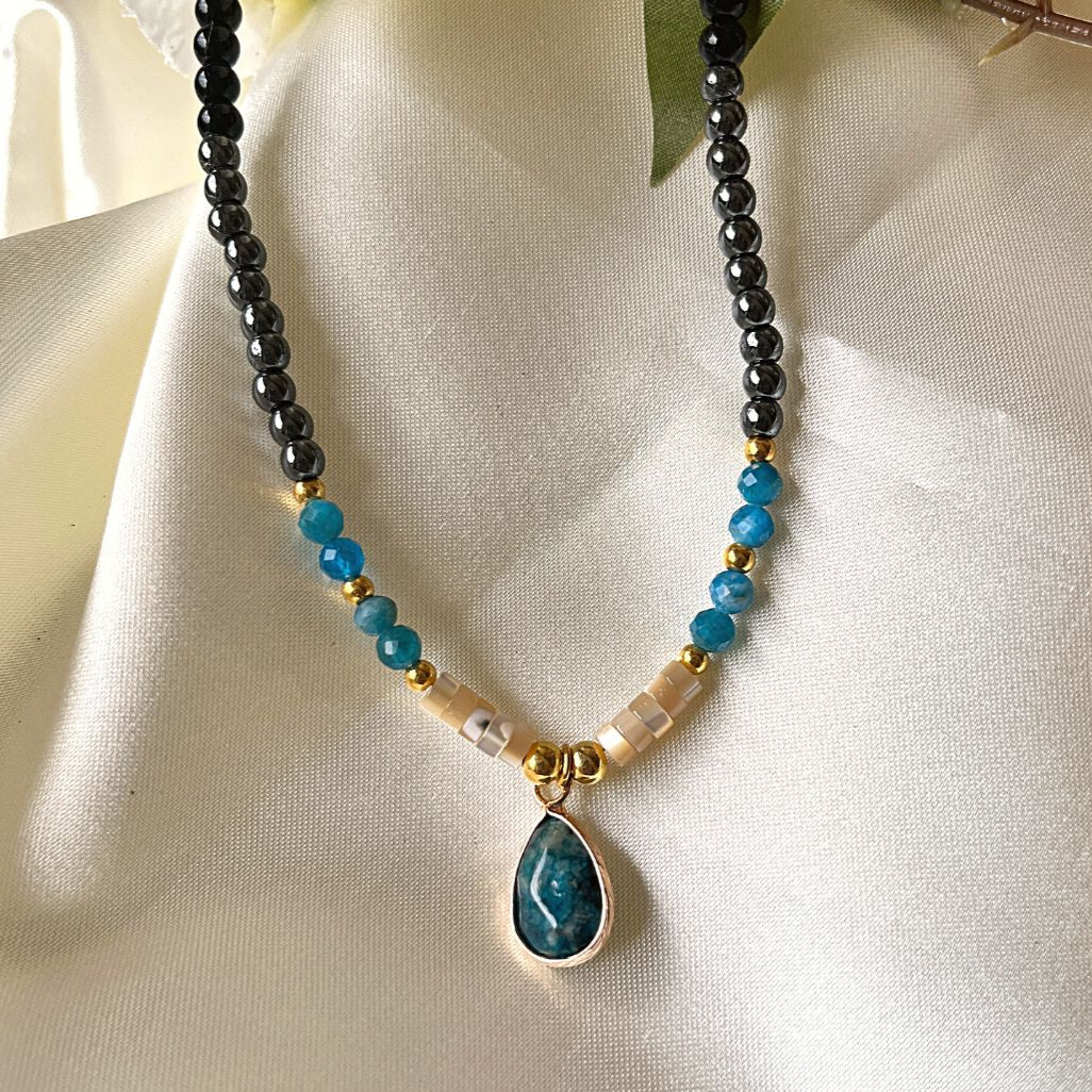 "Apatite" Drop Choker Necklace