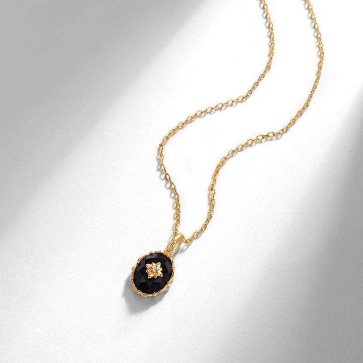 "Night Mystery" Pendant in Black Agate