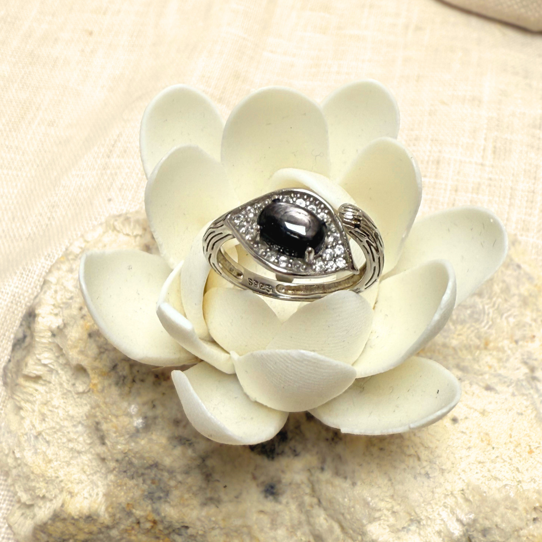 "Dhairya" Ring in Golden Obsidian