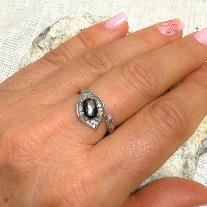 "Dhairya" Ring in Golden Obsidian