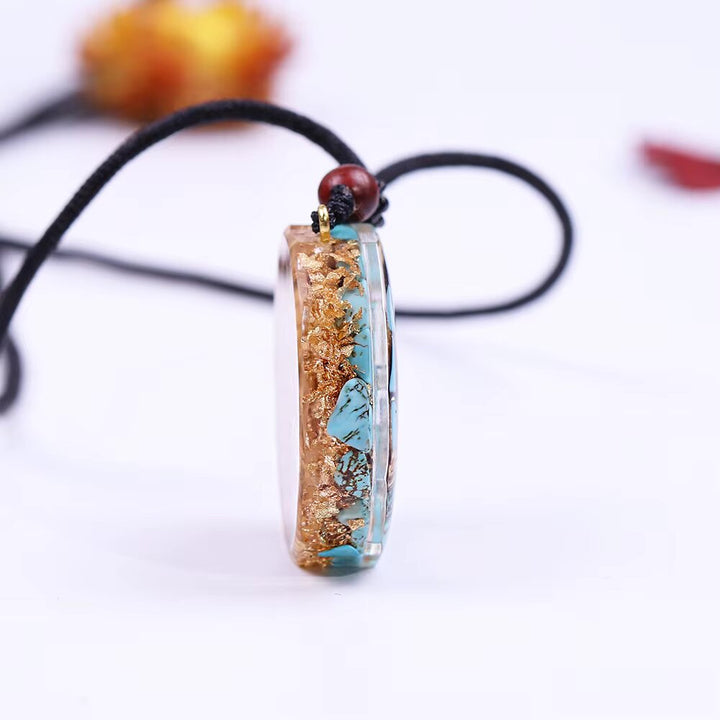 Metatron Orgone Pendant in Turquoise