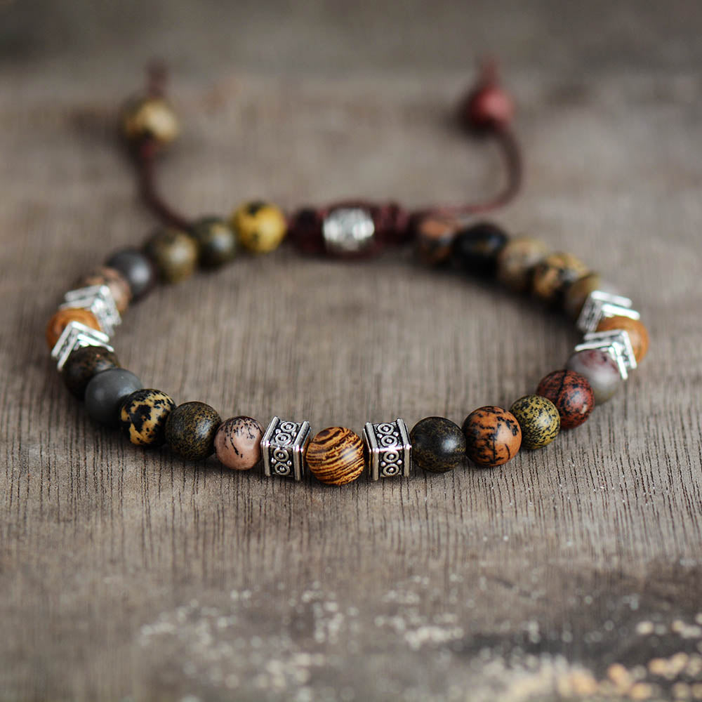 "Inner Stability" Jasper Bracelet