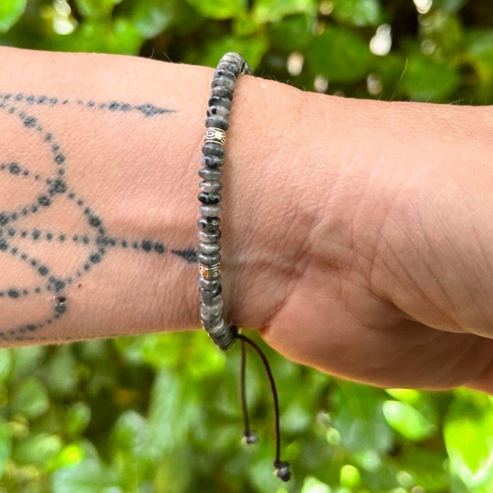 "Inner Strength" Bracelet in Larvikite