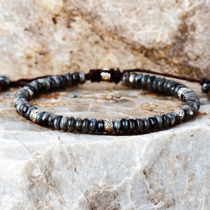 "Inner Strength" Bracelet in Larvikite