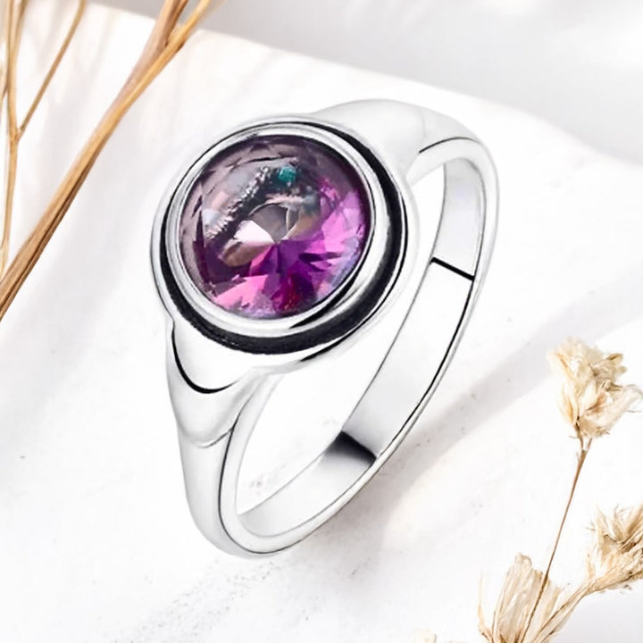 Rainbow Mystic Topaz & Silver Ring