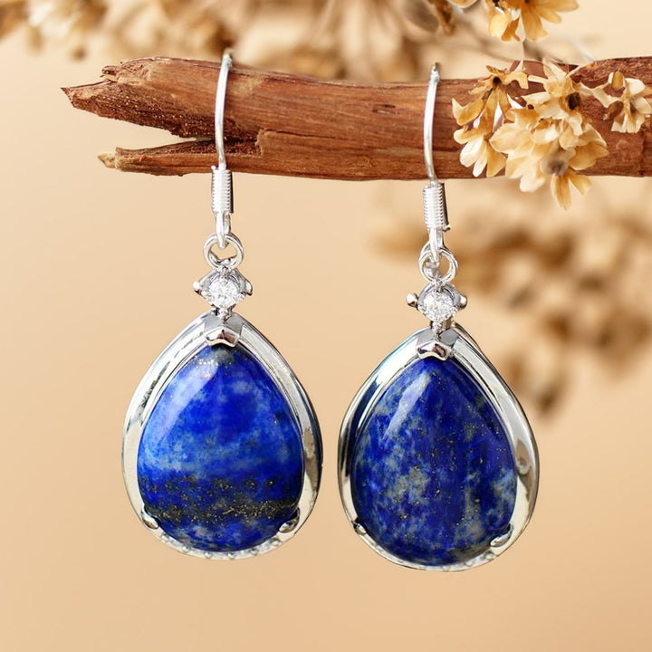 "Luminous Azure" Earrings in Lapis Lazuli