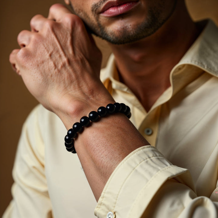 "Anchorage" Bracelet in Black Tourmaline
