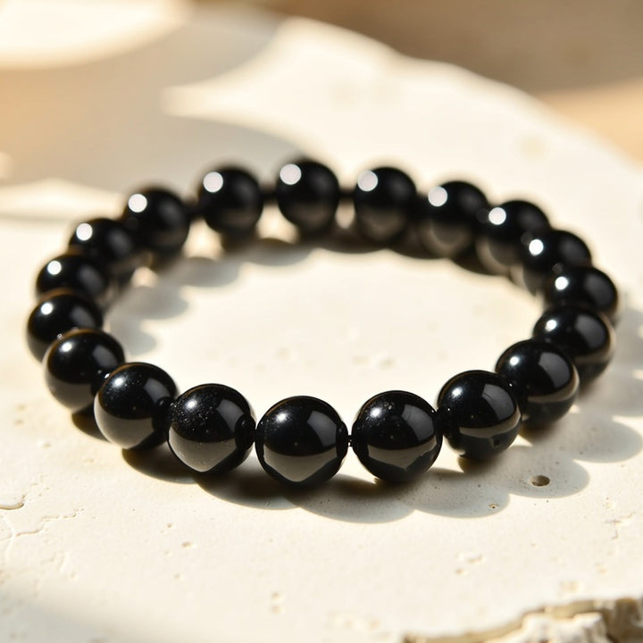 "Anchoring" Bracelet in Black Tourmaline