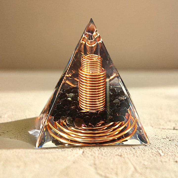 Orgonite "Amplified Energy Protection" in Obsidian