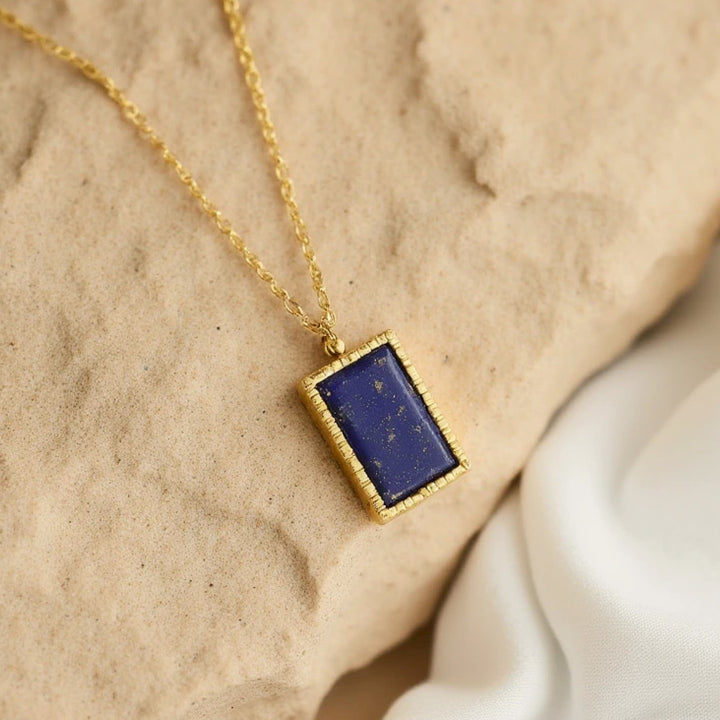 "Harmonie Céleste" Set in Lapis Lazuli & Gold-Plated
