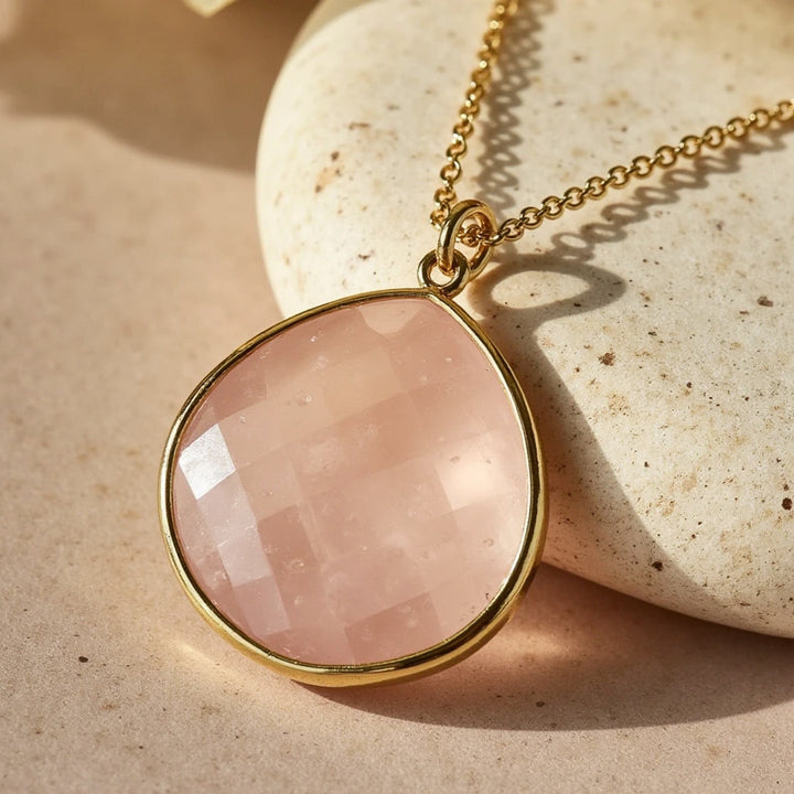 "Endless Sweetness" Pendant in Rose Quartz