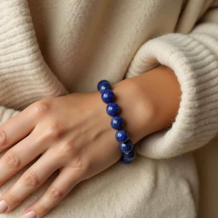"Expression" Bracelet in Lapis Lazuli