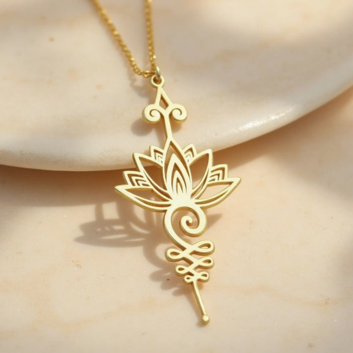 "Unalome Lotus" Pendant