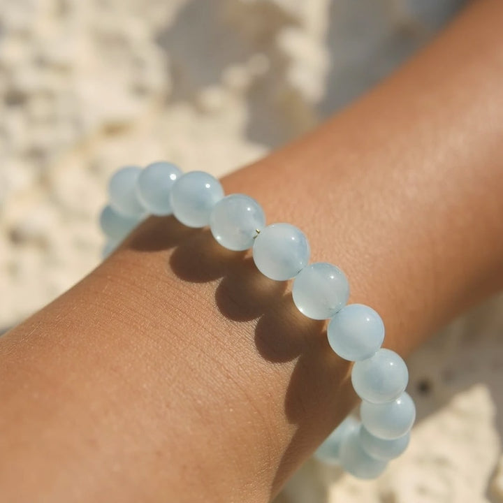 "Bonheur" Bracelet in Aquamarine