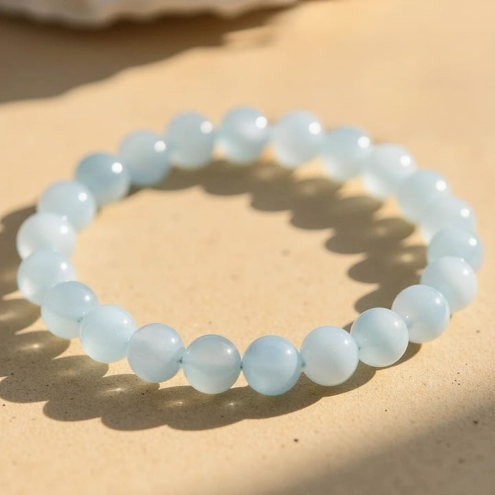 "Bonheur" Aquamarine Bracelet