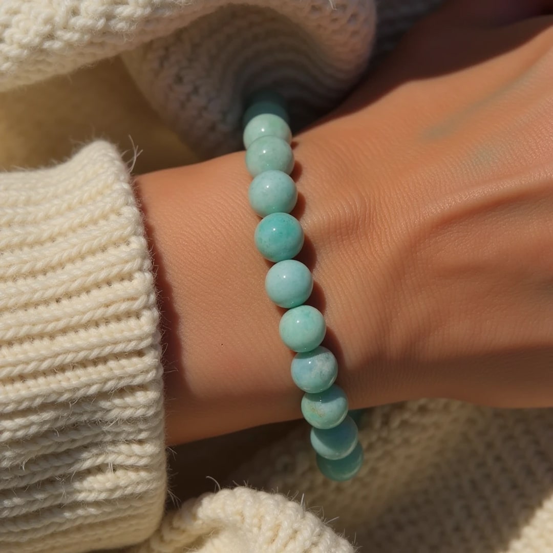 "Peaceful Ocean" Bracelet in Amazonite