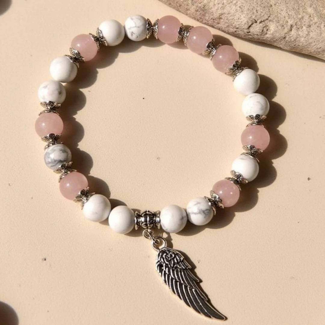 "Angel Wing" Natural Stone Bracelet