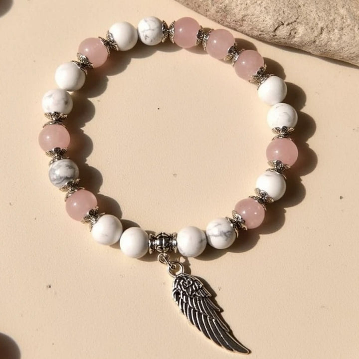 "Angel Wing" Natural Stone Bracelet