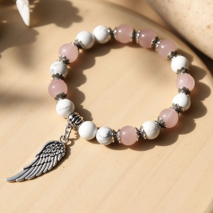 "Angel Wing" Natural Stone Bracelet