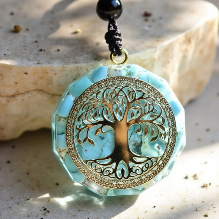 Orgonite Pendant "Anahata" in Turquoise