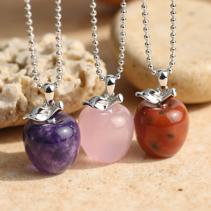 "Apple" Pendant in Natural Stone