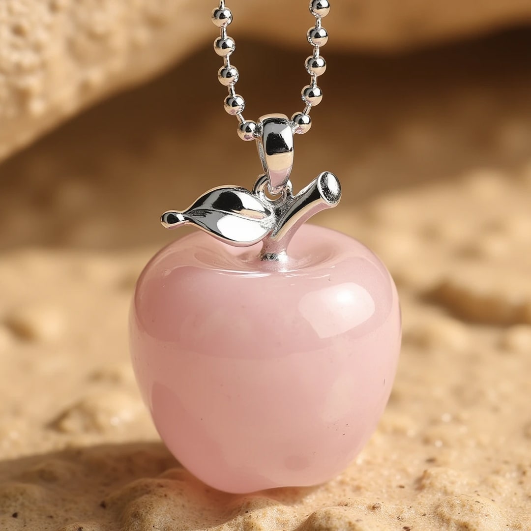 "Apple" Pendant in Natural Stone