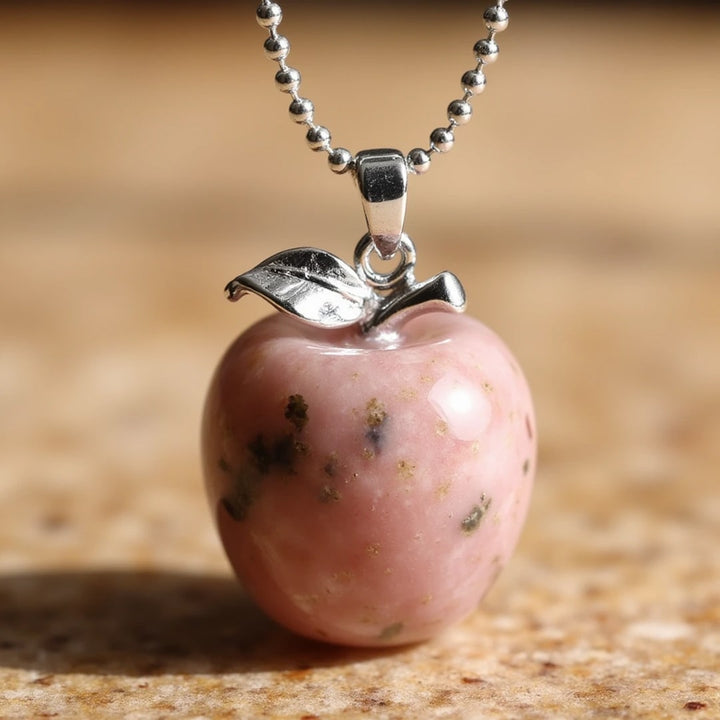 "Apple" Pendant in Natural Stone