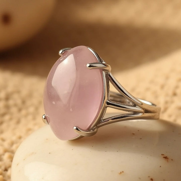 "Vision" Adjustable Ring in Natural Stone